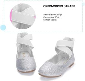 img 1 attached to 🩰 Little Girl's Elastic Ballet Flats: Hehainom Toddler Shoes