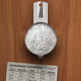 img 1 attached to 📏 Convenient Stainless Steel Measurement Conversion Chart Refrigerator Magnet: Cups, Fluid Oz, Tablespoons, Teaspoons, and Milliliters - Original Design