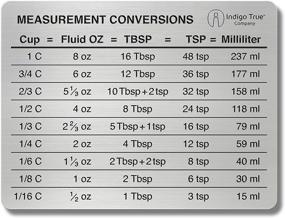 img 3 attached to 📏 Convenient Stainless Steel Measurement Conversion Chart Refrigerator Magnet: Cups, Fluid Oz, Tablespoons, Teaspoons, and Milliliters - Original Design