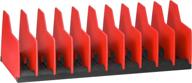 ernst manufacturing plier pro premium no-slip tool organizer for 10 tools 🔴 of any size with rubber base for enhanced stability (model 5500) in vibrant red logo