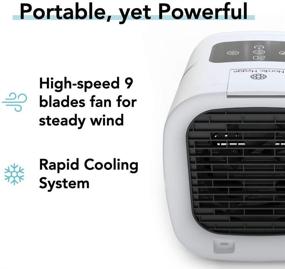 img 4 attached to Nordic Hygge AirChill: Evaporative Portable Air Conditioner & Humidifier Fan (Large)