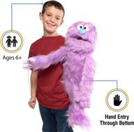 👾 purple monster puppet: mesmerizing ventriloquist delight! logo
