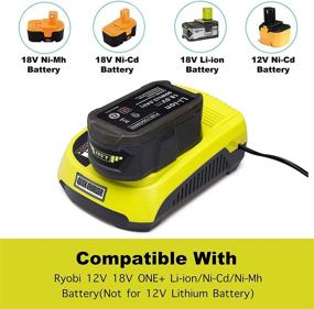 img 3 attached to 🔌 Lilocaja P117 18V ONE+ Dual Chemistry Charger: Replacement for Ryobi 12V-18V Max Battery Charger P118