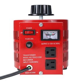 img 2 attached to 🔌 YaeCCC 2000W Voltage Transformer: AC Variable Voltage Converter for All Your Power Needs