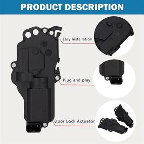 img 3 attached to 🔒 Set of 4 Power Door Lock Actuators 746-148 for Right &amp; Left Side - Ford, Mercury, Mazda, Lincoln Compatible - F150, F250, F350, Excursion, Expedition, Mustang - Replaces 6L3Z25218A43AA, 6L3Z25218A42AA