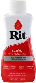 img 1 attached to 🎨 Vibrant Scarlet Liquid Dye - Rit 88050, 8 oz: Transform Textiles with Ease!