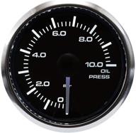 🔍 motor meter racing 2-inch led backlit electronic oil pressure gauge - waterproof, pin-style install (bar) logo