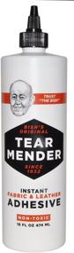 img 1 attached to 🧵 Tear Mender 16 oz Bottle: Instant Fabric and Leather Adhesive (TG-16)