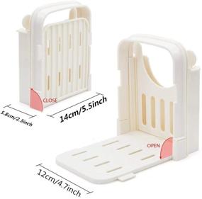 img 2 attached to Efficient HYAM Bread Slicer: Adjustable Cutter for Perfect Slices, Foldable Toast Slicing Machine with 5 Thicknesses