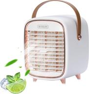 portable rechargeable personal air conditioner with 3 speeds - mini ac with handle for bedroom, office, dorm, camping логотип