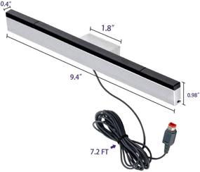 img 3 attached to 🎮 Wii Sensor Bar: Wired Infrared Ray Sensor Bar for Nintendo Wii and Wii U Console - Replacement Option