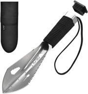 🏕️ iunio hiking trowel with carrying pouch - ultralight multitool for camping, backpacking, gardening, outdoor survival логотип