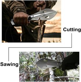 img 1 attached to 🏕️ iunio Hiking Trowel with Carrying Pouch - Ultralight Multitool for Camping, Backpacking, Gardening, Outdoor Survival