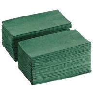 🍽️ perfectware pw-2 dinner napkin in hunter green - 125 count 2 ply hunter green dinner napkins - pack of 125ct logo