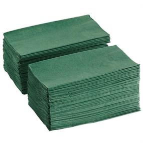 img 1 attached to 🍽️ Perfectware PW-2 Dinner Napkin in Hunter Green - 125 Count 2 Ply Hunter Green Dinner Napkins - Pack of 125ct