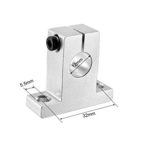 img 1 attached to Uxcell Aluminum Clamping Support: Efficient Diameter Support for Enhanced Stability