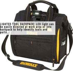 img 3 attached to 🔧 DEWALT DGL573 Lighted Technician Bag, 41-Pocket Tool Organizer