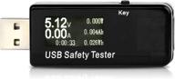 💡 musou usb safety tester: high precision multimeter for charger, cable, and power bank testing - amp voltage power meter with test speed, dc 5.1a 30v capacity - black logo