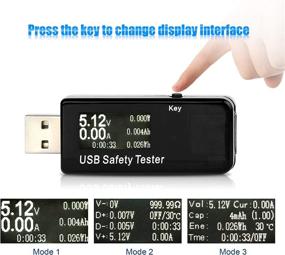 img 2 attached to 💡 Musou USB Safety Tester: High Precision Multimeter for Charger, Cable, and Power Bank Testing - Amp Voltage Power Meter with Test Speed, DC 5.1A 30V Capacity - Black