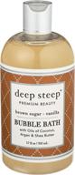 17 oz. deep steep brown 🧖 sugar vanilla bubble bath for luxurious soaking logo