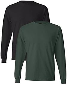 img 1 attached to Hanes Smoke Beefy Sleeve T-Shirt for Men - Top Quality Clothing and Tanks