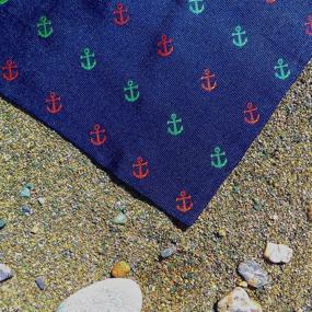 img 1 attached to 🐢 Stylish SummerTies Turtle Pocket Square: Men's Woven Handkerchiefs and Accessories