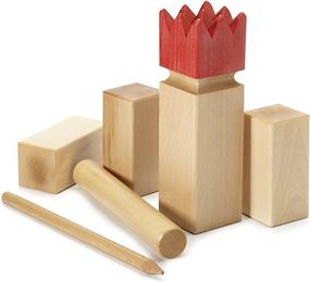 img 3 attached to 🎲 Premium Lacquer Finish Kubbspel Classic Kubb Game - Official U.S. Tournament, Made in Italy, Weighing 19.8 lbs.