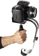 🎥 roxant pro video camera stabilizer limited edition (midnight black) with low profile handle for gopro, smartphone, canon, nikon - supports cameras up to 2.1 lbs. - includes phone clamp for enhanced portability & functionality logo