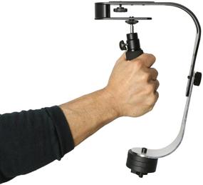 img 3 attached to 🎥 Roxant Pro Video Camera Stabilizer Limited Edition (Midnight Black) with Low Profile Handle for GoPro, Smartphone, Canon, Nikon - Supports Cameras up to 2.1 lbs. - Includes Phone Clamp for Enhanced Portability & Functionality