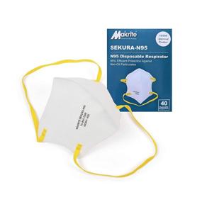 img 2 attached to Makrite Foldable Particulate Respirator Certified