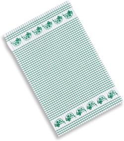 img 1 attached to 🏕️ Set of 4 Cackleberry Home Retro Camper Windowpane Check Cotton Terry Kitchen Towels, Assorted Colors