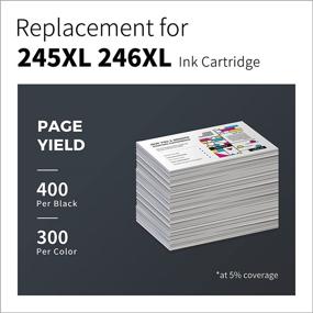 img 1 attached to 🖨️ LemeroUtrust Canon 245XL 245 XL PG-245XL 246XL 246 XL CL-246XL Ink Cartridge Replacement for Canon PIXMA MX492 MX490 MG2522 MG2525 TS3122 TS202 IP2820 (Black Tri-Color, 2-Pack)