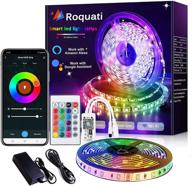 📱 smartphone app controlled led strip lights - 5m waterproof rgb light strips kit, 16.4ft sync to music, 5050 led lights compatible with alexa, google home, ifttt, wifi wireless логотип