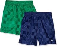 amazon essentials 2 pack woven soccer boys' clothing in shorts logo