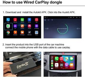 img 2 attached to 🚗 Carlinkit Wired Carplay USB Dongle: Android Auto/Mirroring/USB Connect/Siri Voice Control Upgrade for Car Radio System, Android Version 4.4.2 and Above
