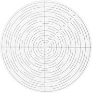 10-inch round center finder compass clear acrylic tool for precise circle drawing, lathe work, and woodturners. perfect for locating centers on logs and various stock pieces, suitable for round and square stocks. logo