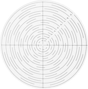 img 4 attached to 10-Inch Round Center Finder Compass Clear Acrylic Tool for Precise Circle Drawing, Lathe Work, and Woodturners. Perfect for Locating Centers on Logs and Various Stock Pieces, Suitable for Round and Square Stocks.