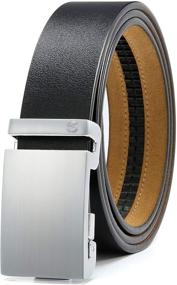 img 4 attached to CHAOREN Italian Ratchet Genuine Leather Men's Accessories and Belts
