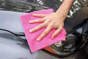 img 1 attached to 🚗 12-Pack Hot Pink Arkwright Microfiber Car Cleaning Towels for Efficient Cleaning