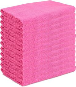 img 4 attached to 🚗 12-Pack Hot Pink Arkwright Microfiber Car Cleaning Towels for Efficient Cleaning