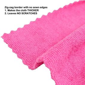 img 2 attached to 🚗 12-Pack Hot Pink Arkwright Microfiber Car Cleaning Towels for Efficient Cleaning