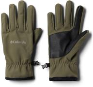 columbia mens ascender softshell glove logo