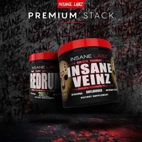 img 1 attached to 🔥 Insane Labz Insane Veinz Non Stimulant NO Enhancing Powder: Maximize Vascularity with Agmatine Sulfate and Betaine Anhydrous - Fruit Punch Flavor, 35 Servings