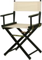 🪑 casual home 18" director's chair: black frame & wheat canvas - stylish & comfortable seating option logo