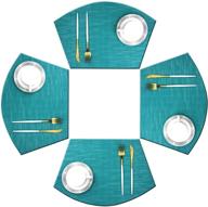 bright dream placemats plastic in vibrant blue – set of 4 for stylish table settings логотип