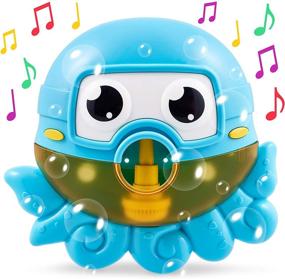img 4 attached to 🛁 Chuchik Octopus Bath Toy: Bubble Bath Maker for The Bathtub. Blowing Bubbles and Playing 24 Children’s Songs – Kids, Toddler Baby Bath Toys - Great Gift for Toddlers – Sing-Along Bath Bubble Machine