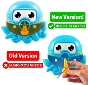 img 2 attached to 🛁 Chuchik Octopus Bath Toy: Bubble Bath Maker for The Bathtub. Blowing Bubbles and Playing 24 Children’s Songs – Kids, Toddler Baby Bath Toys - Great Gift for Toddlers – Sing-Along Bath Bubble Machine