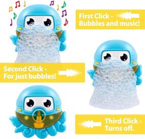 img 3 attached to 🛁 Chuchik Octopus Bath Toy: Bubble Bath Maker for The Bathtub. Blowing Bubbles and Playing 24 Children’s Songs – Kids, Toddler Baby Bath Toys - Great Gift for Toddlers – Sing-Along Bath Bubble Machine
