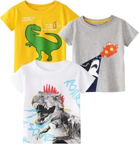 img 3 attached to Toddler Shirts Graphic Sleeveless T Shirts Boys' Clothing via Tops, Tees & Shirts