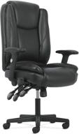 🪑 premium comfort and support: sadie high-back leather office chair with lumbar support - ergonomic swivel design (hvst331) логотип